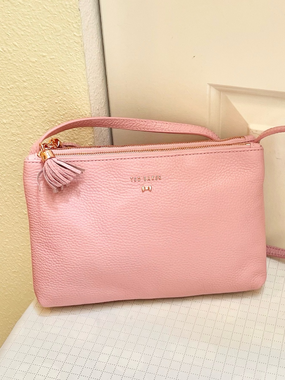 Authentic Ted Baker Macey double zip crossbody bag - Picture 5 of 16